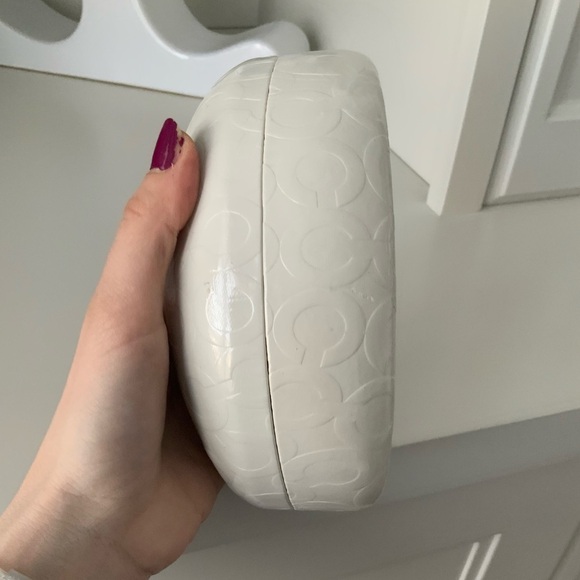 COACH Hardshell White Monogram CC Sunglasses Eyeglasses Protective Case - Picture 14 of 14